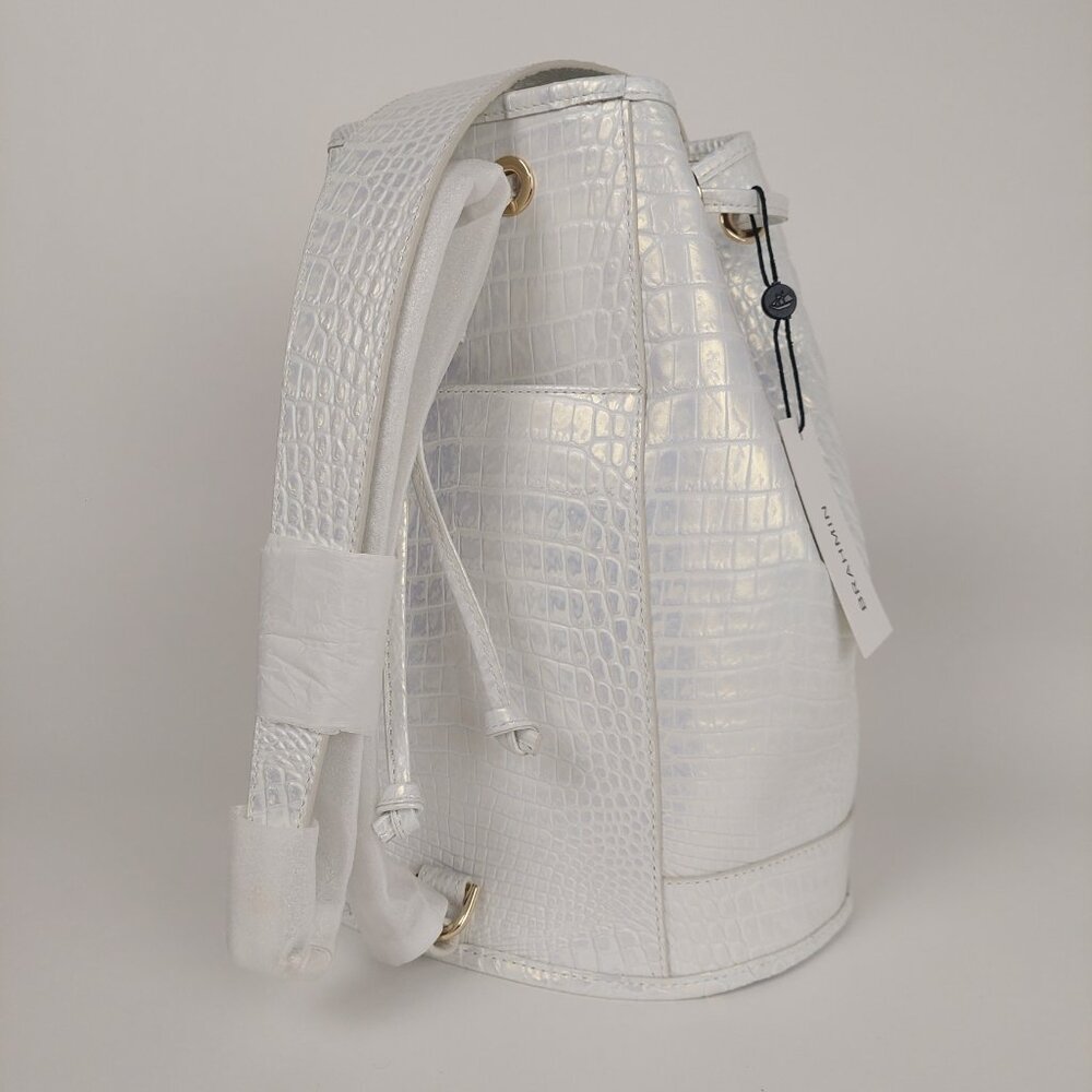 SOLD BRAHMIN Allie Shell White Melbourne Slingback Bag & Cheryl Cardholder SET - Picture 13 of 16